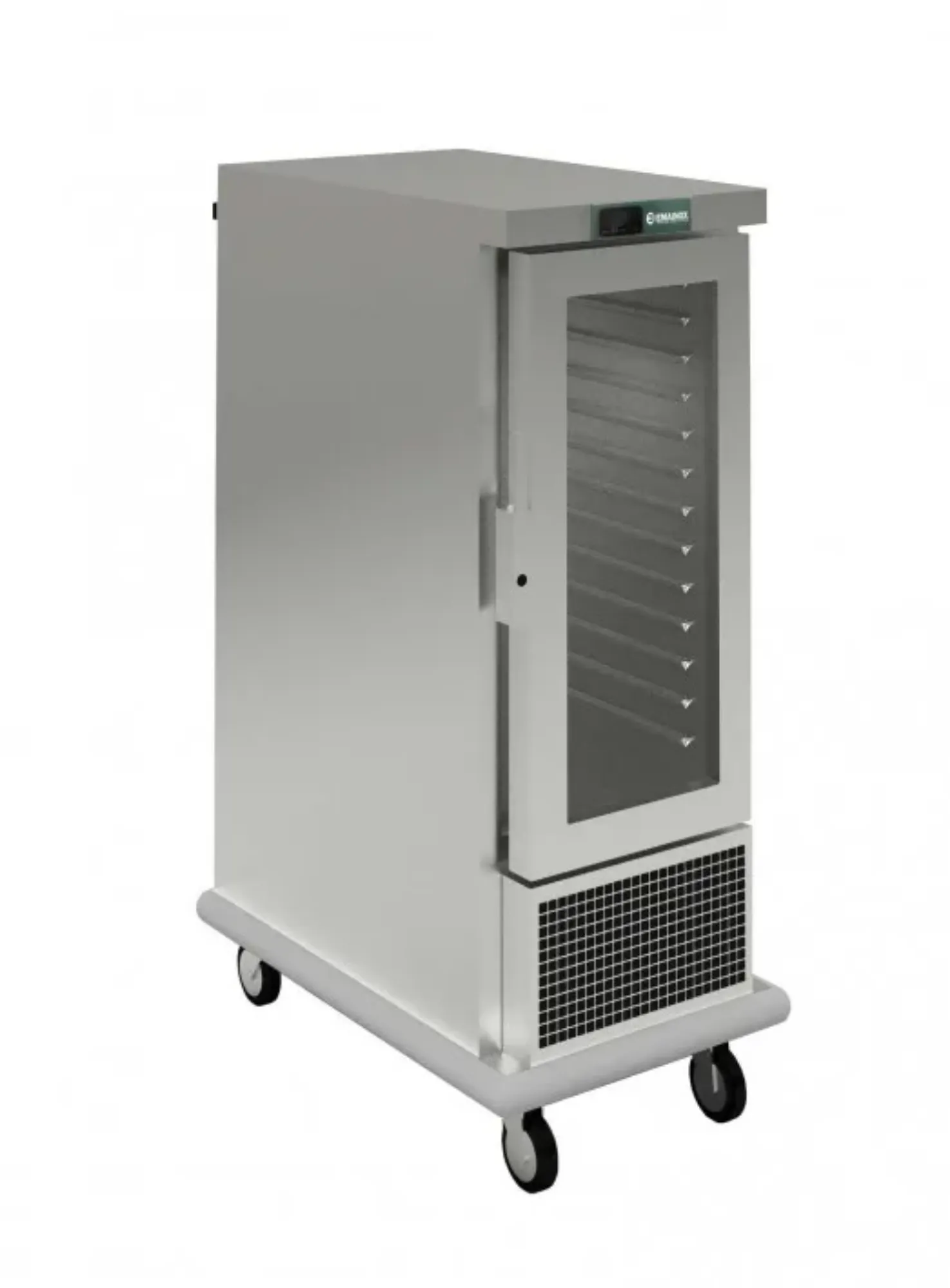 Picture of Emainox 12 Glass Door Slimline Mobile Refrigerated Holding Cabinet - 8110121