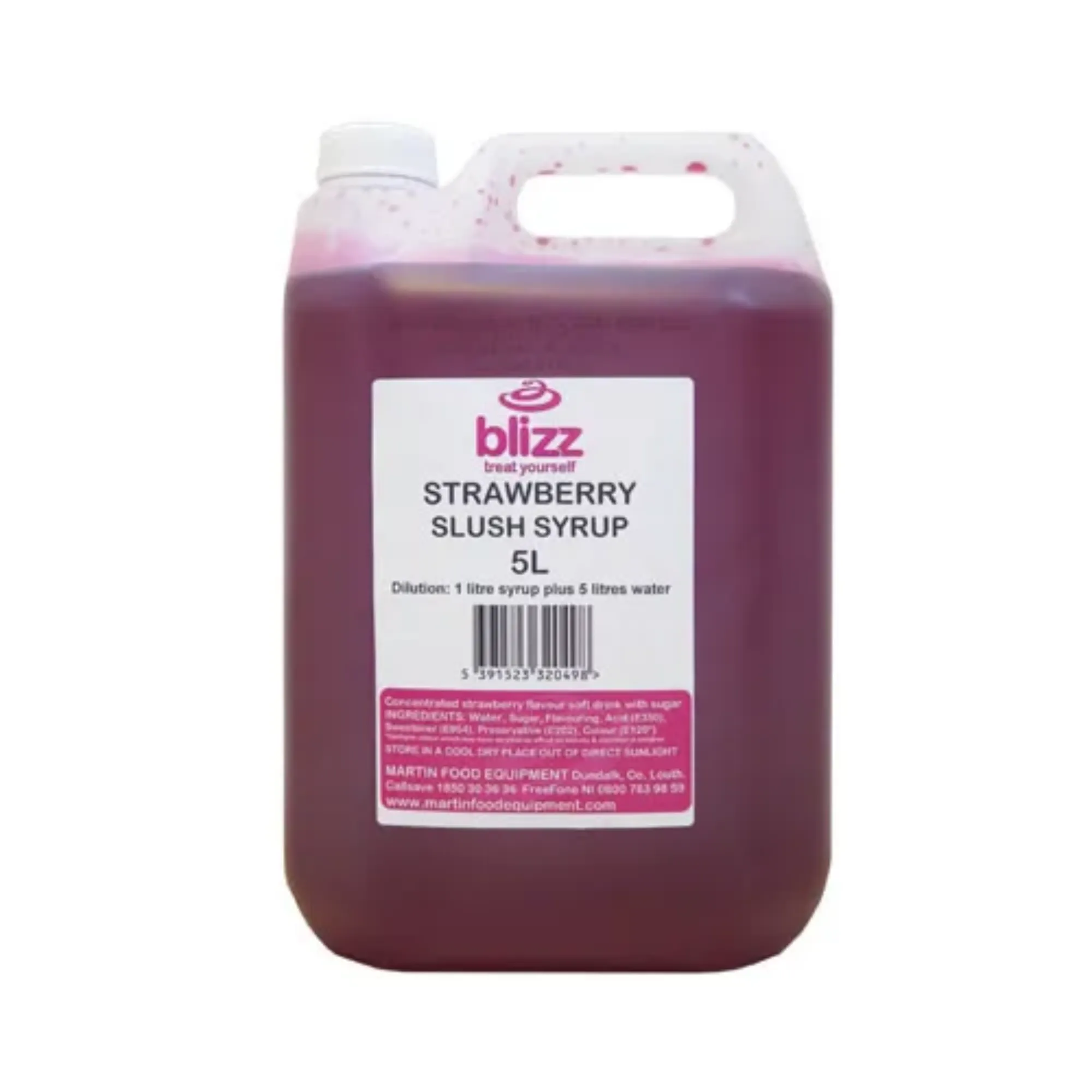 Picture of Blizz Slush Flavour Strawberry Syrup 5ltr - BLIZZSTRAWBERRY5L