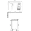 Picture of Infrico 2 Glass DR Tall Back Bar Counter With Upstand 325L - FMPP1500CR