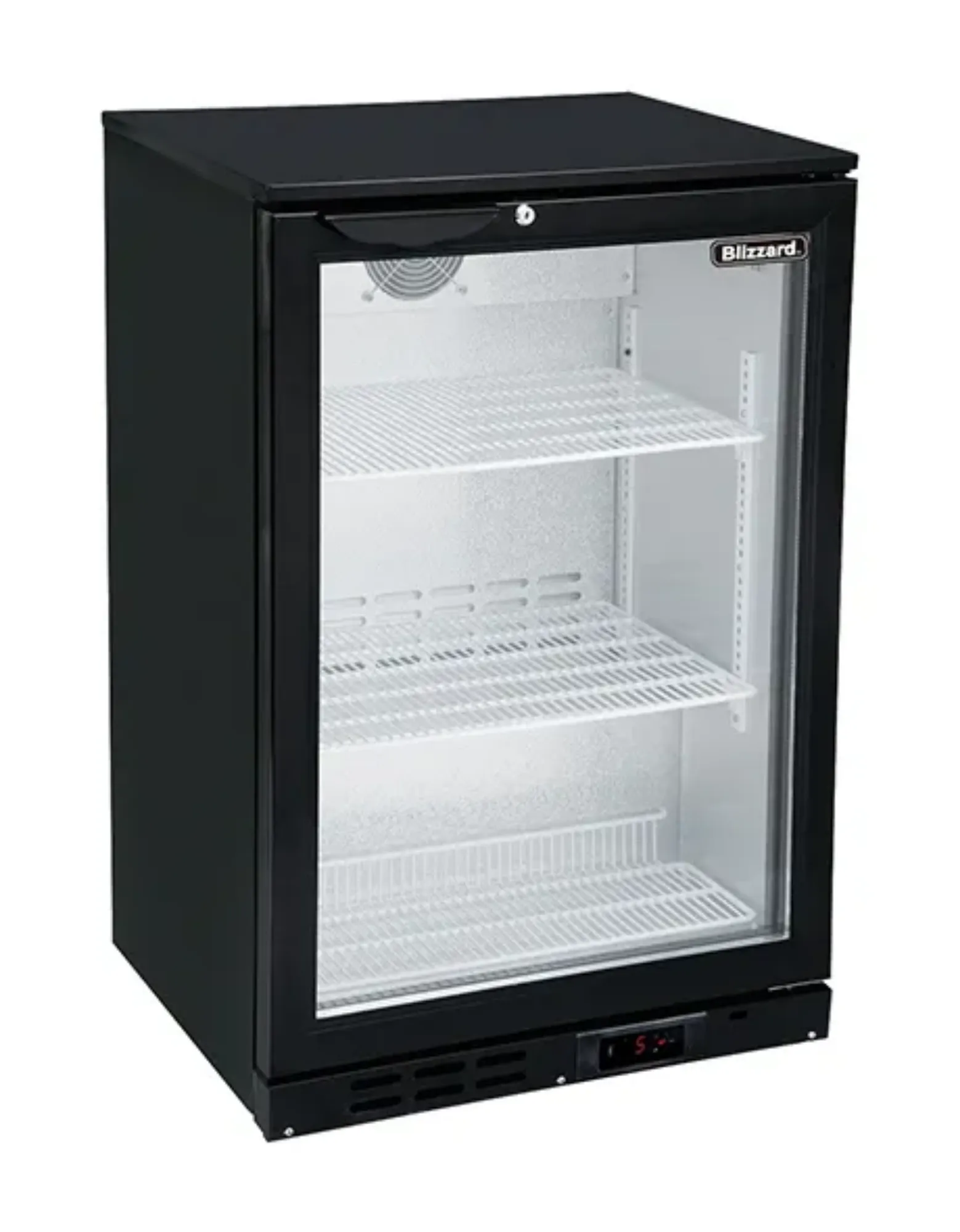 Picture of Blizzard Single Door Low Height Bar Bottle Cooler (108 Btl) - LOWBAR1
