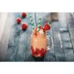 Picture of Fiesta Compostable Paper Straws Green Stripes (Pack of 250) - DE928