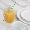 Picture of Fiesta Compostable Paper Straws Green Stripes (Pack of 250) - DE928