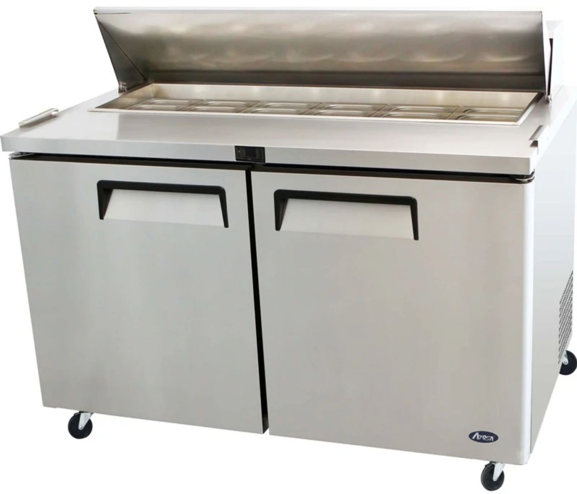 Picture of Atosa MSF8303GR Heavy Duty 2 Door Preparation Counter, 487 Litres - MSF8303GR