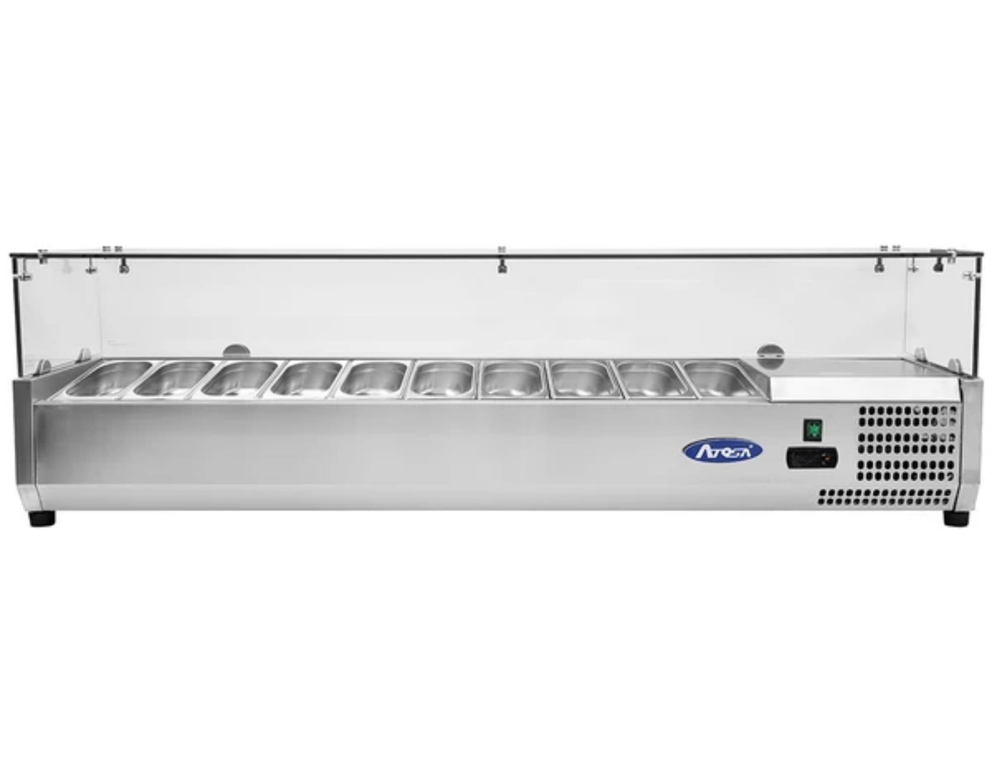 Picture of Atosa EPF3485GR + VRX2000/330 3 Door Pizza Counter Fridge with VRX Unit & GN Pans, 375 Litres - EPF3485GR+VRX2000-330