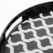 Picture of Olympia Kristallon Polycarbonate Round Non Slip Tray with Handles 355mm - DP665