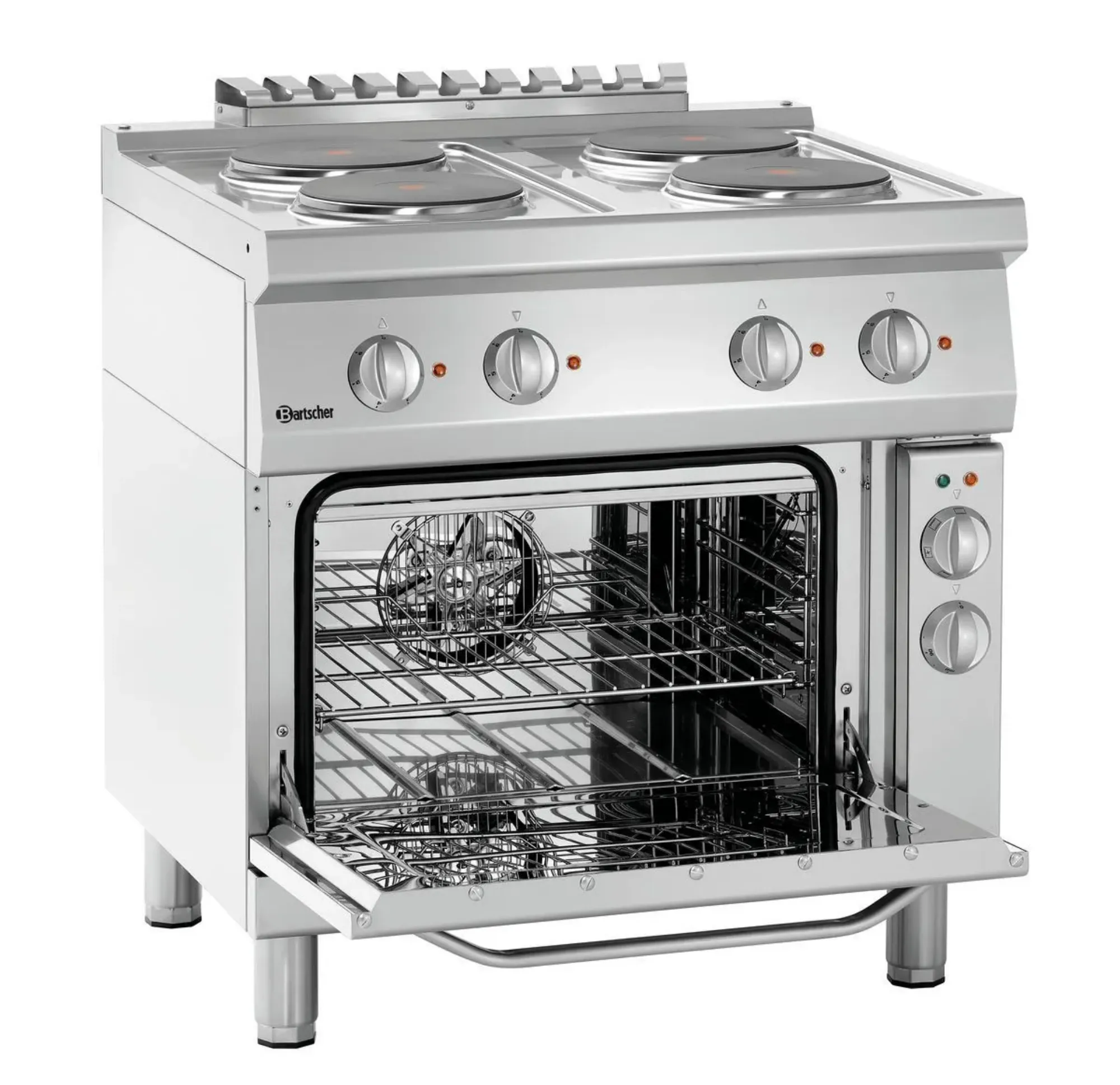 Picture of Bartscher Electric range 700, B800, 4PL, EBO Freestanding - 286225