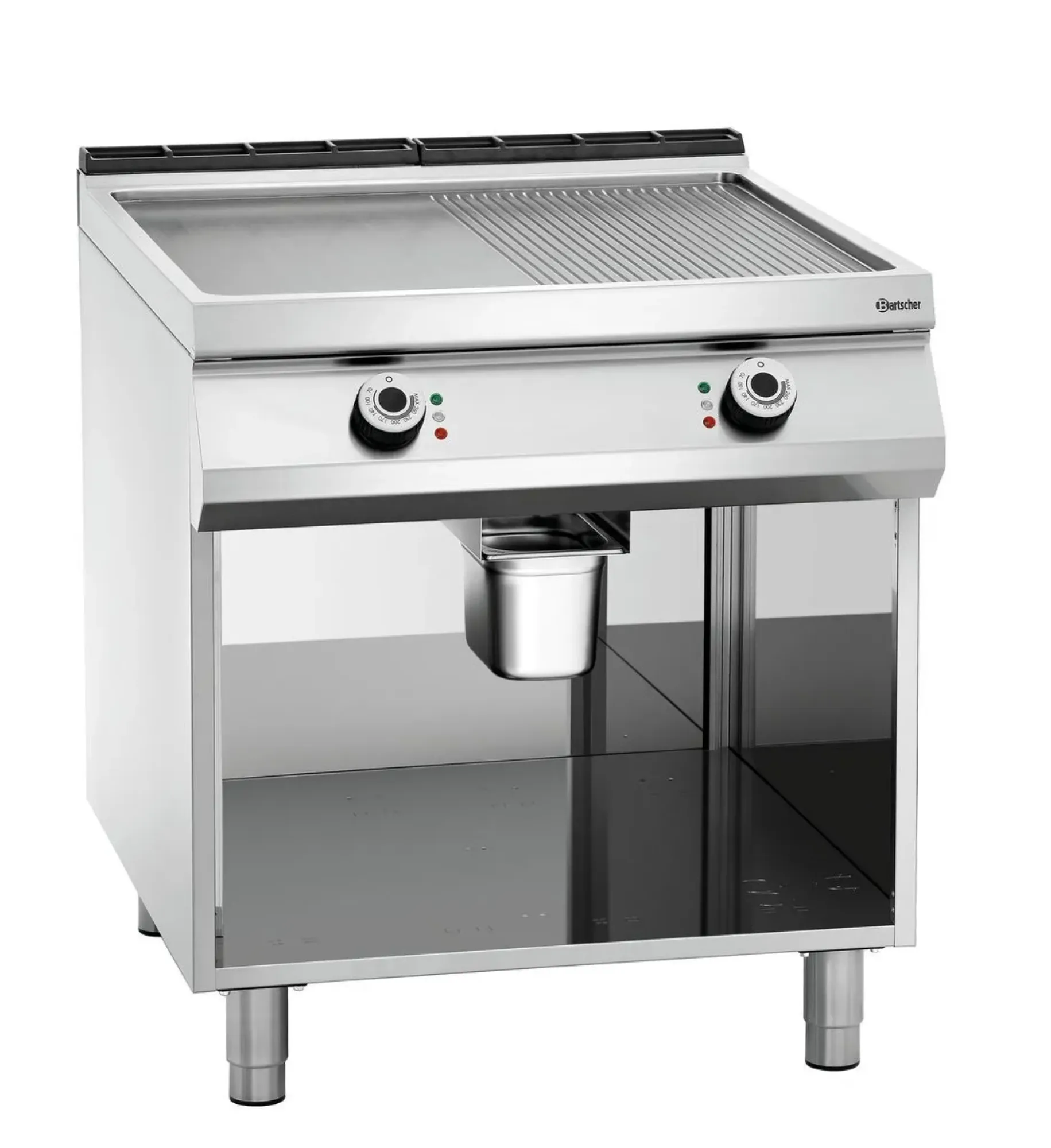 Picture of Bartscher Electric griddle plate, 1/2+1/2,OBU Freestanding - 296511