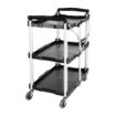 Picture of Vogue 3 Tier PP Folding Trolley Black - DT429