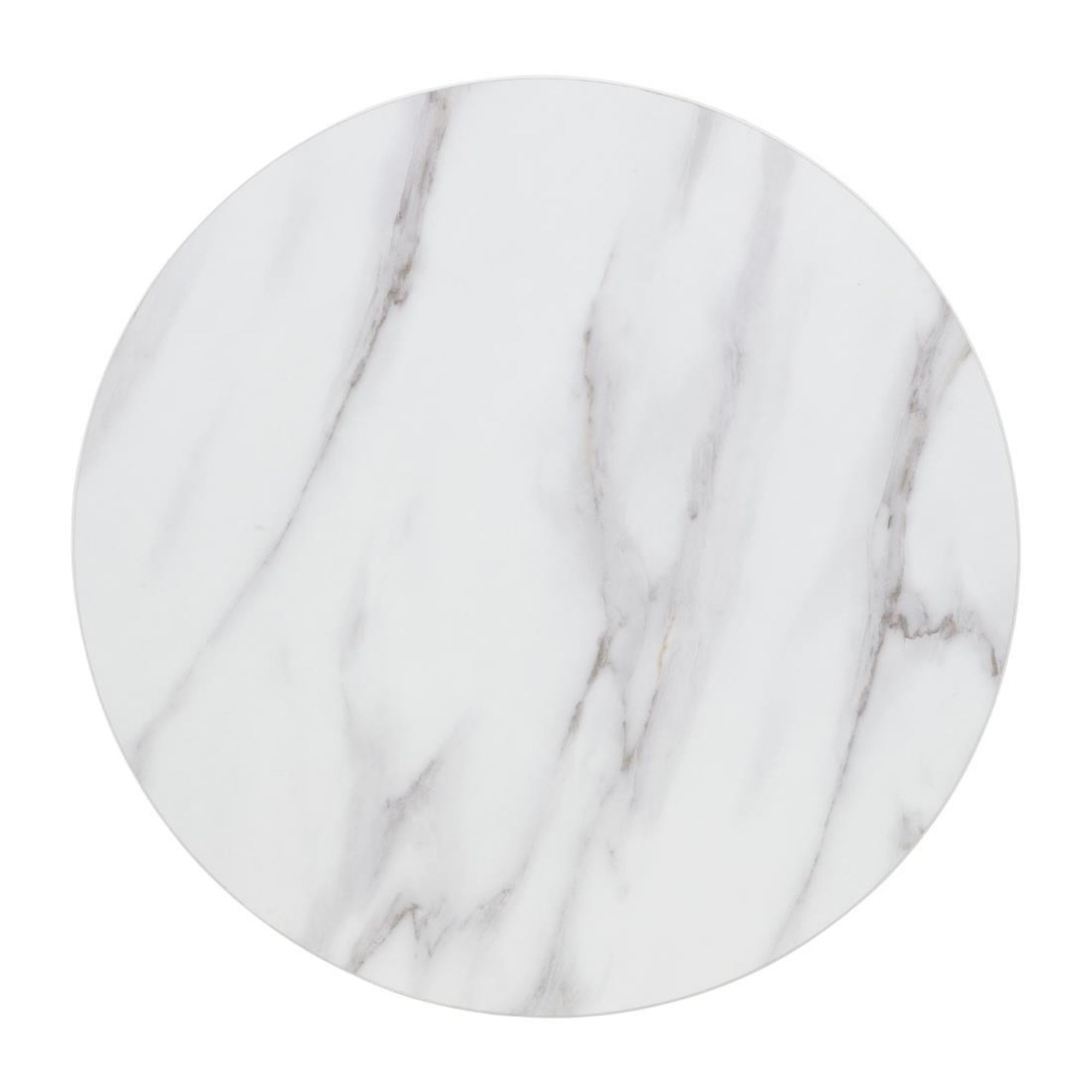 Picture of Bolero Pre-drilled Round Table Top Marble Effect 600mm - DT445