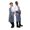 Picture of Whites Water Resistant Bib Apron Blue and White - A580