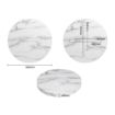 Picture of Bolero Pre-drilled Round Table Top Marble Effect 600mm - DT445
