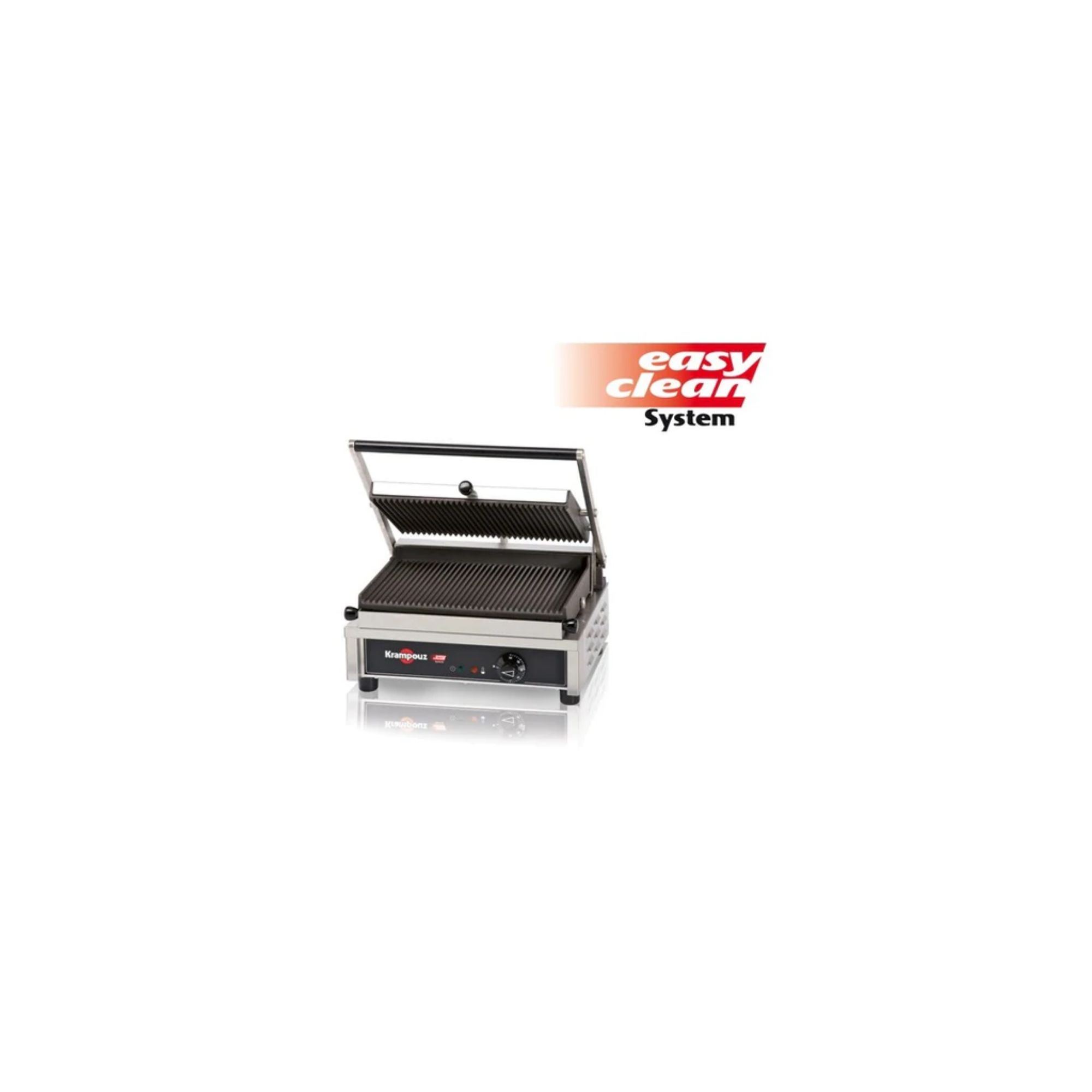 Picture of KRAMPOUZ GECID4AO - Multi Contact Grill Medium - Ribbed top and bottom plates - GECID4AO