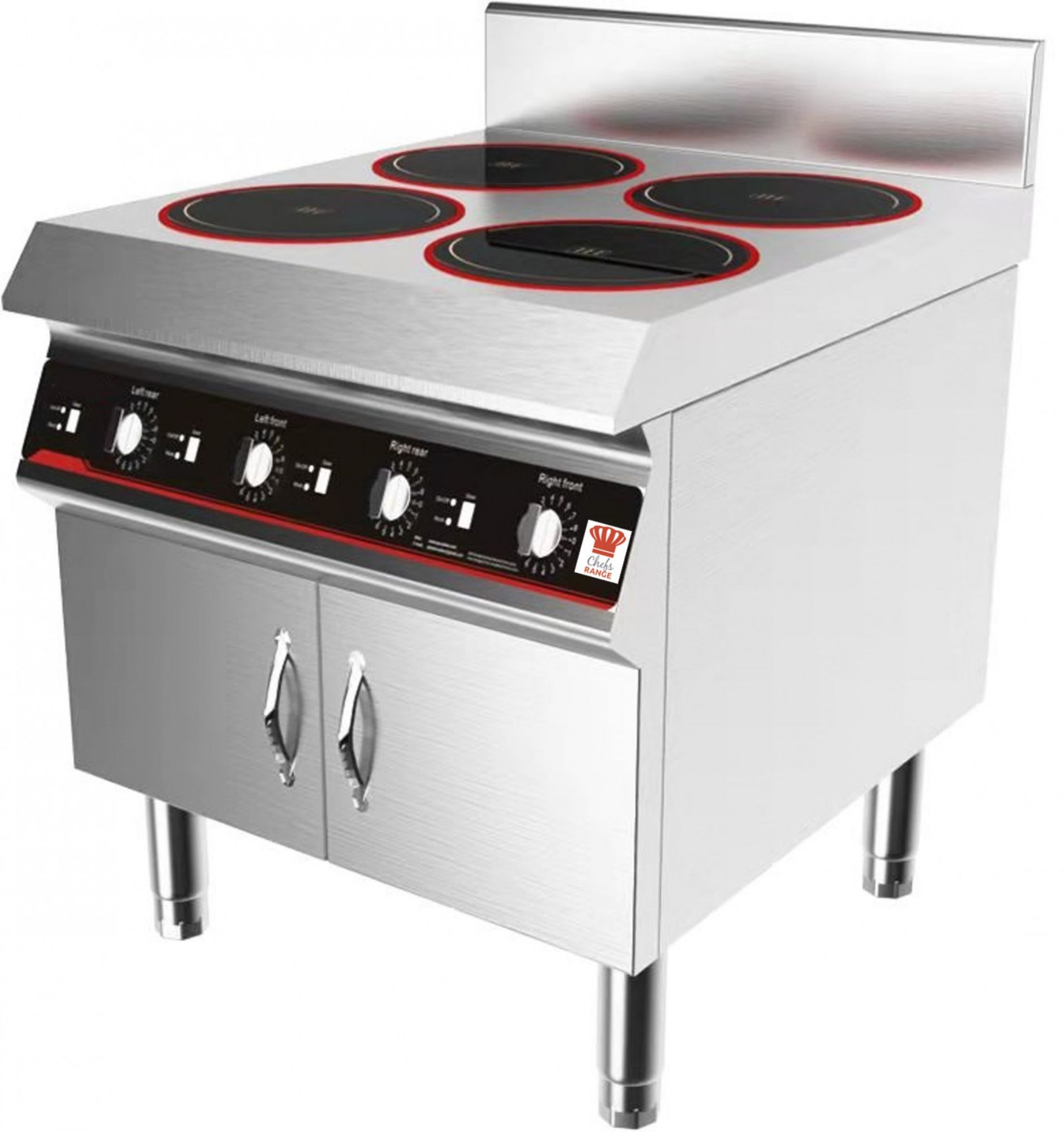 Picture of Chefsrange GXIH4-3B 80 Line Floorstanding 4 Ring Induction Hob - 4 X 3.0Kw Power - GXIH4-3B
