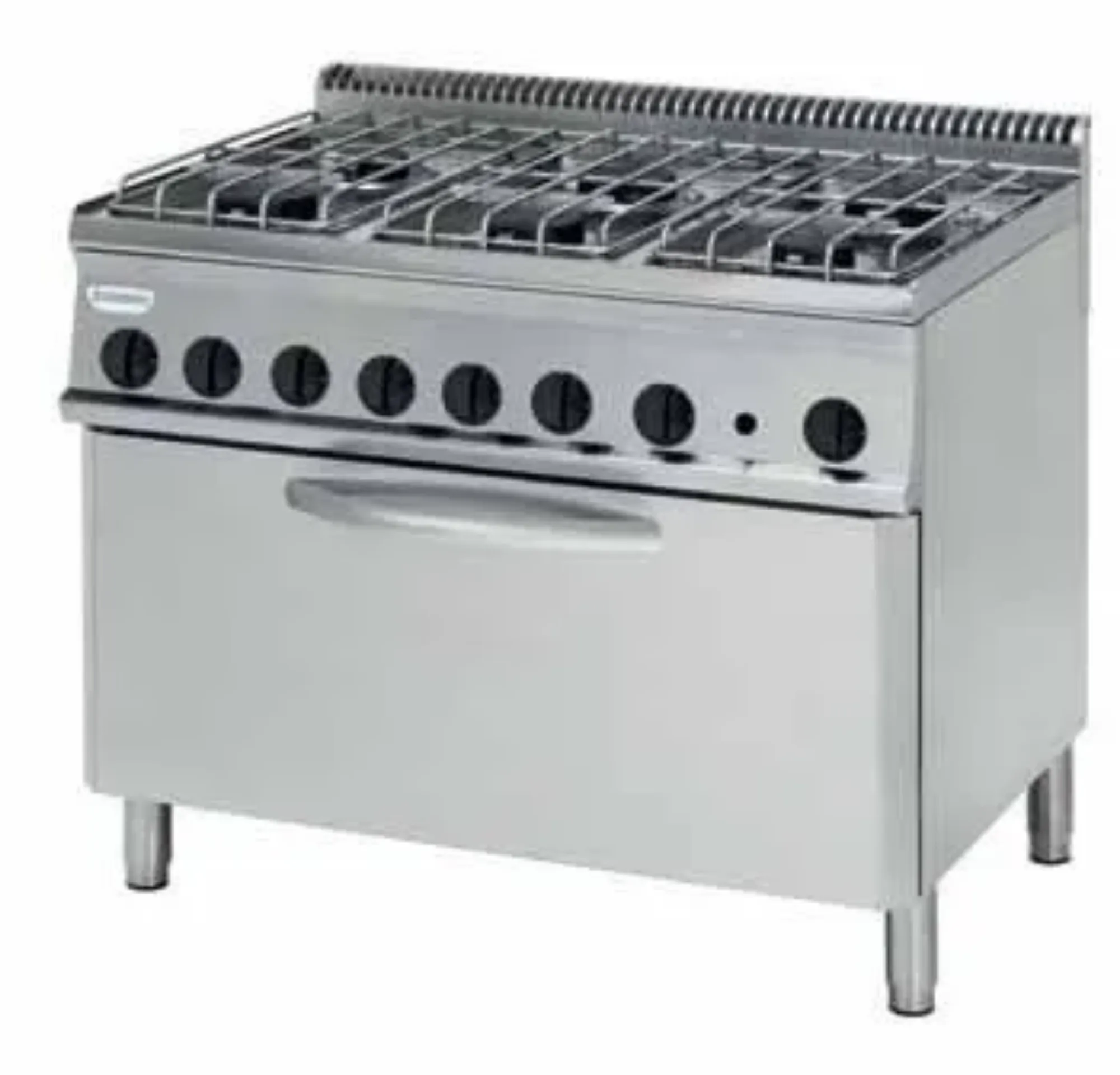 Picture of Tecnoinox PFX105V7 6 Burner Range With Electric Fan Oven - PFX105V7