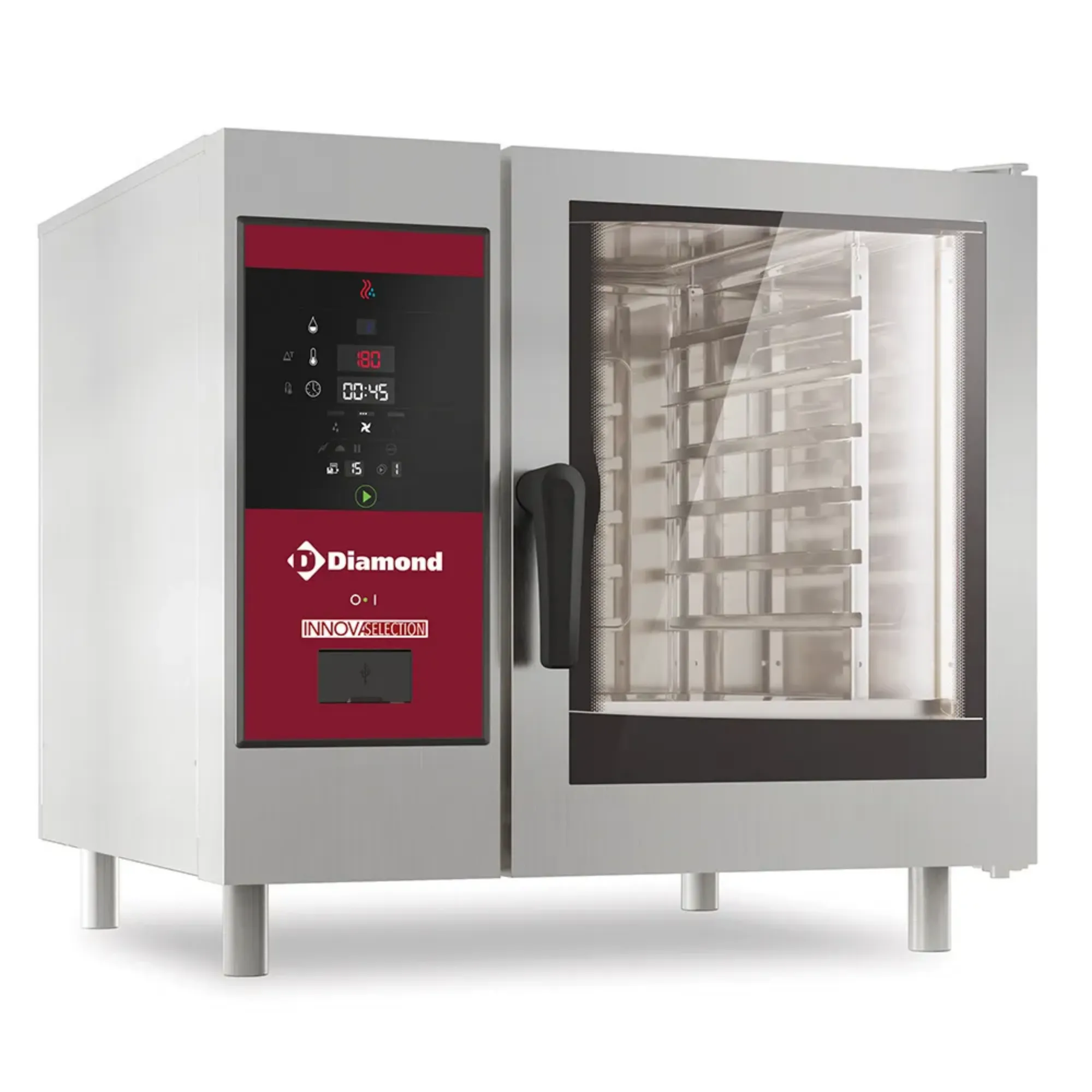 Picture of Diamond Electric oven direct steam and convection, 6x GN 1/1+Cleaning - SDE/XC-06