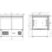 Picture of Counter Freezer Negative Counter 2 Doors - 7450.0079