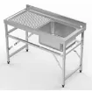 Picture of CombiSteel 600 Fold Down Sink Unit 1200 Right - 74900275