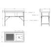 Picture of CombiSteel 600 Fold Down Sink Unit 1200 Right - 74900275