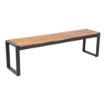 Picture of Bolero Acacia Wood and Steel Industrial Benches 1600mm (Pack of 2) - DS158