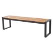 Picture of Bolero Acacia Wood and Steel Industrial Benches 1600mm (Pack of 2) - DS158