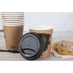 Picture of Fiesta Compostable Coffee Cup Lids 225ml / 8oz (Pack of 1000) - DS052