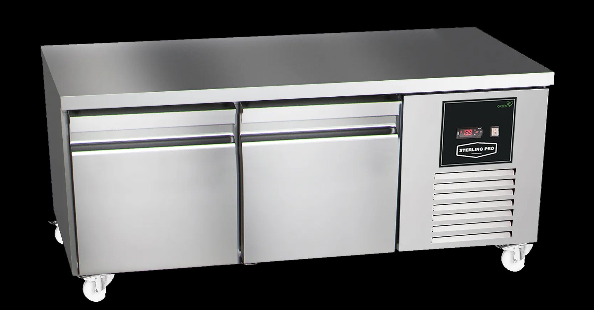 Picture of Sterling Pro Green SPI-B-135 Stainless Steel Low-Height Counter, 2 x 2/3 Drawers - SPI-B-135