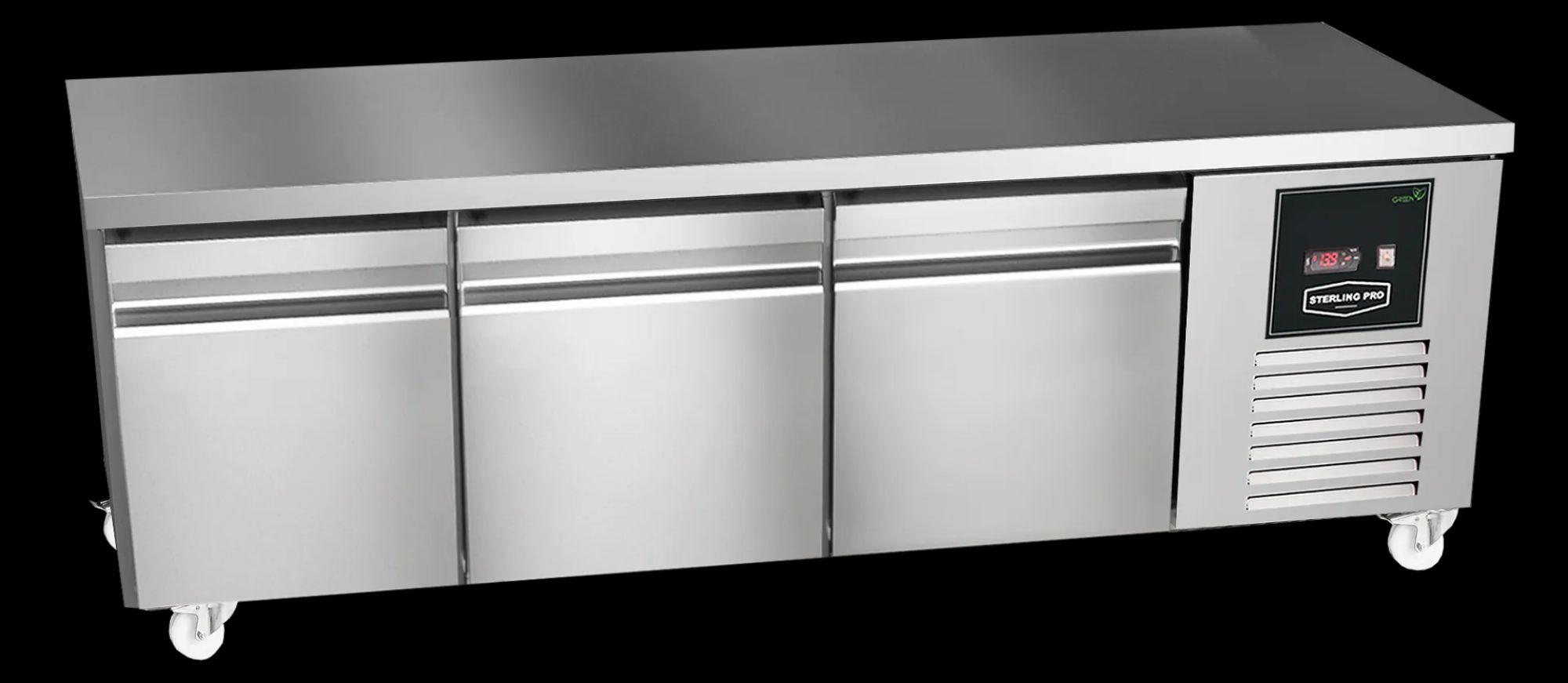 Picture of Sterling Pro Green SPI-B-180 Stainless Steel Low-Height Counter, 3 x 2/3 Drawers - SPI-B-180
