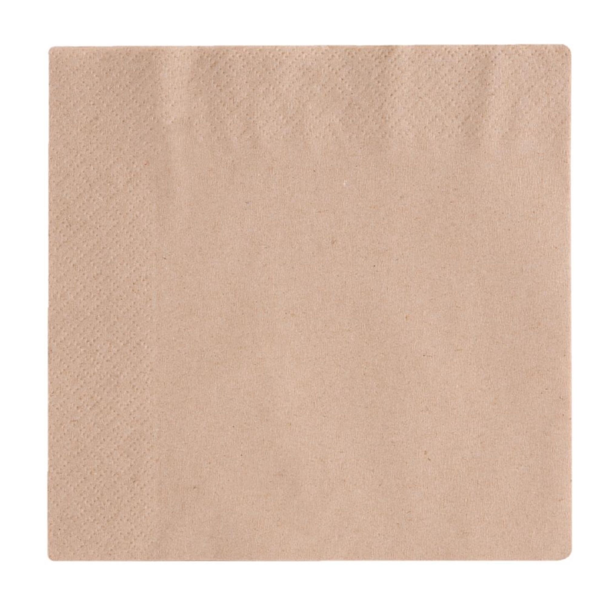 Picture of Vegware Recycled Lunch Napkin Kraft 33x33cm 2ply 1/4 Fold (Pack of 2000) - DW621