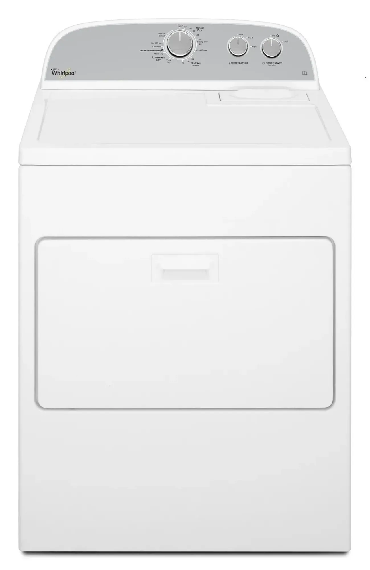 Picture of Whirlpool Atlantis 3LWED4815FW 15kg 6th Sense American Style Vented Dryer - 3LWED4815FW