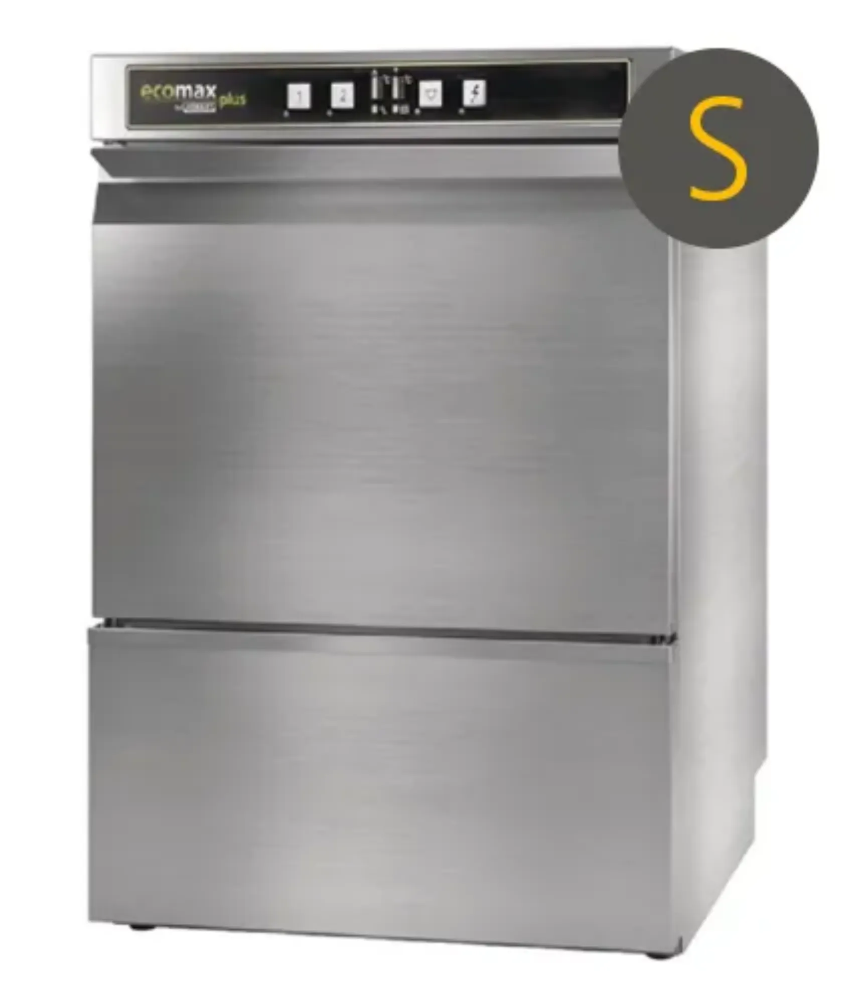 Picture of Hobart Ecomax Plus G415SW-10C Undercounter Glasswasher WRAS Approved with Water Softener, 400mm Rack - G415SW-10C
