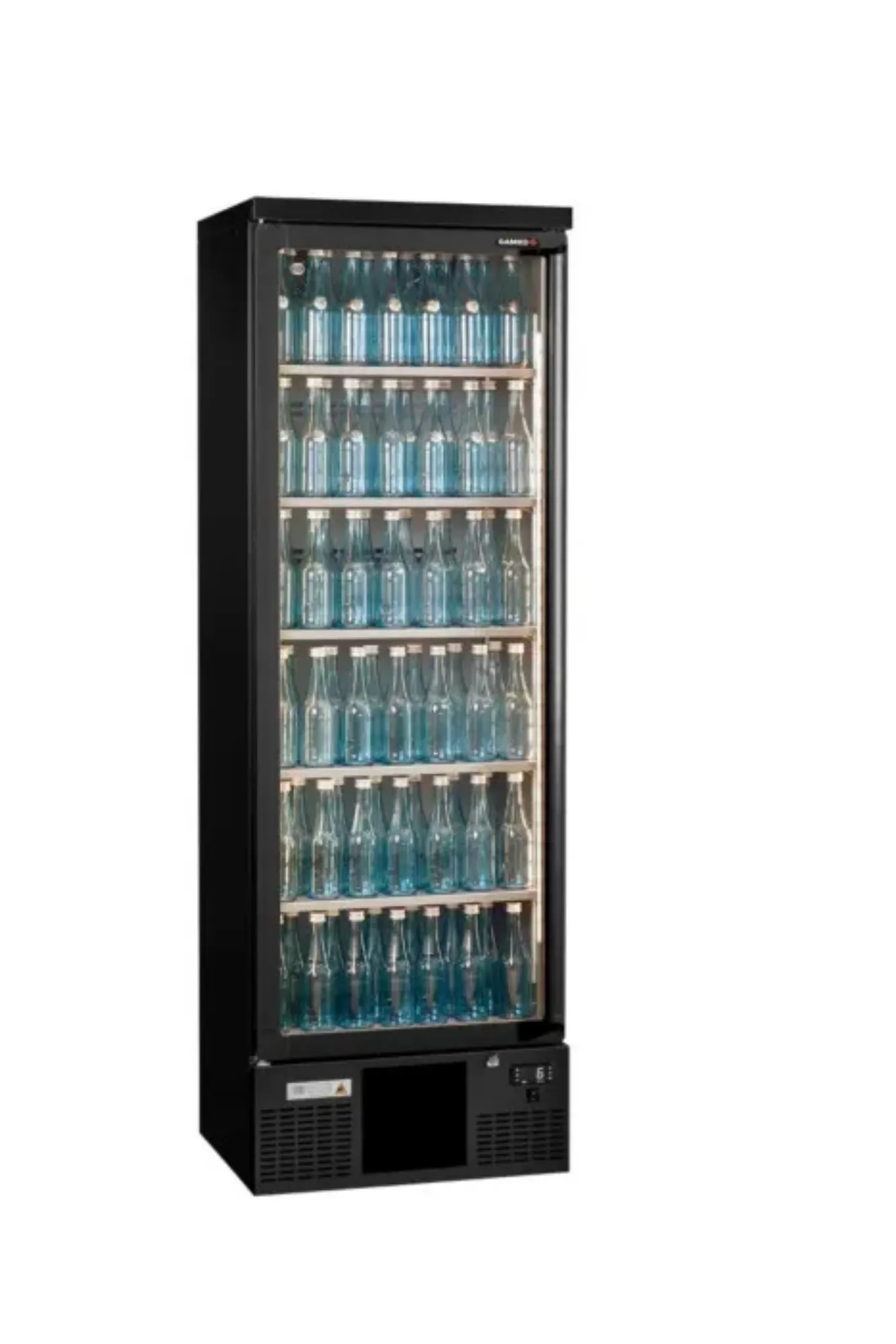 Picture of Gamko Maxiglass MG3/300LG Left Hand Hinged Glass Door Upright Bottle Cooler 300 Litres - MG3-300LG