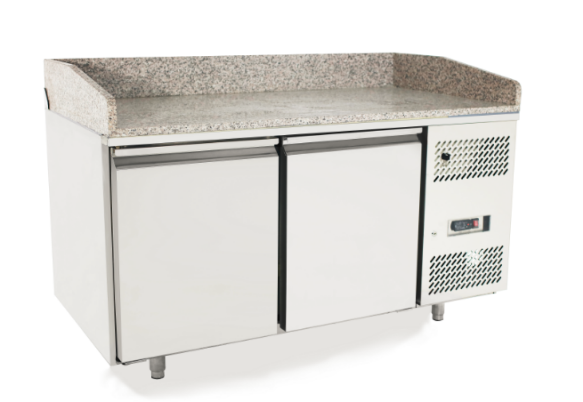Picture of Atosa EPF3495GR 2 Door Granite Top Pizza Counter Fridge 485 Litres - EPF3495GR