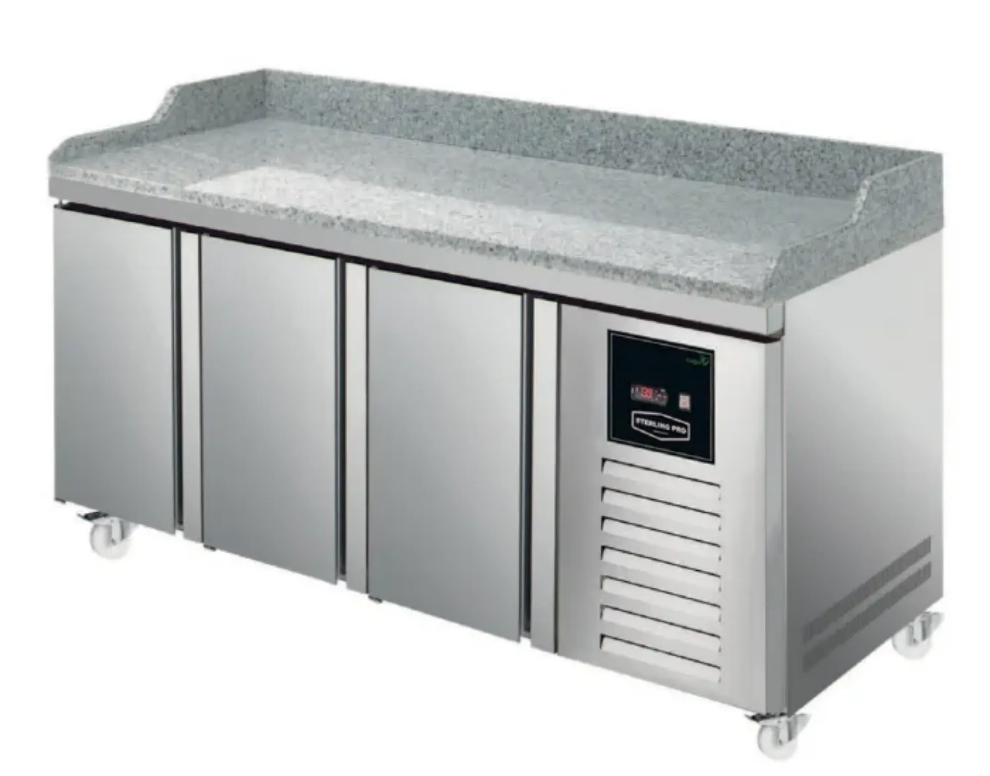 Picture of Sterling Pro SPI-7-180-30-GR Three Door Granite Counter Fridge 452 Litres - SPI-7-180-30-GR