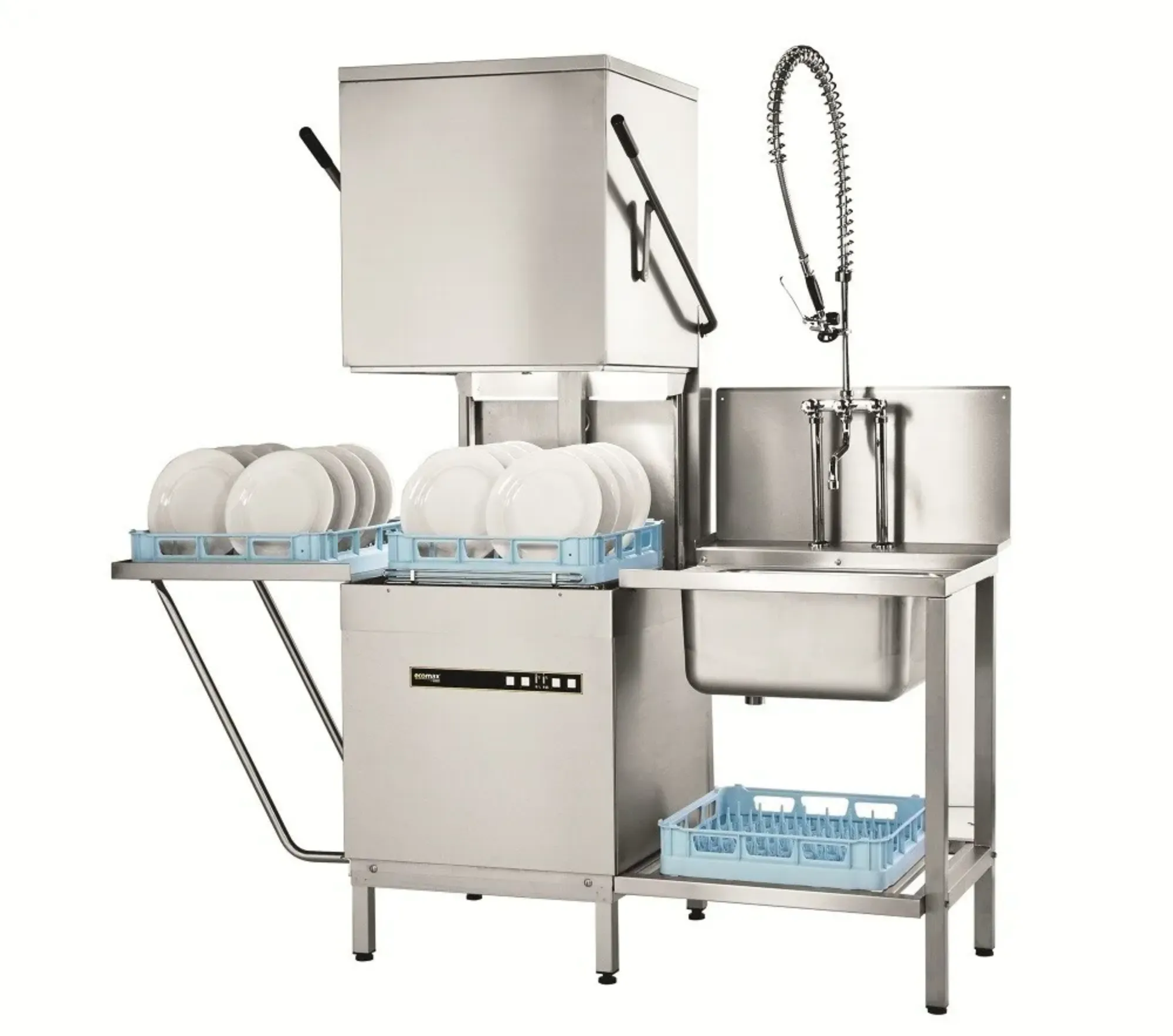 Picture of Hobart Ecomax H604W-12B Hood / Passthrough Dishwasher WRAS Approved - H604W-12B