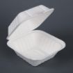 Picture of Fiesta Compostable Bagasse Burger Boxes with Side Ridges 152mm (Pack of 500) - DW246