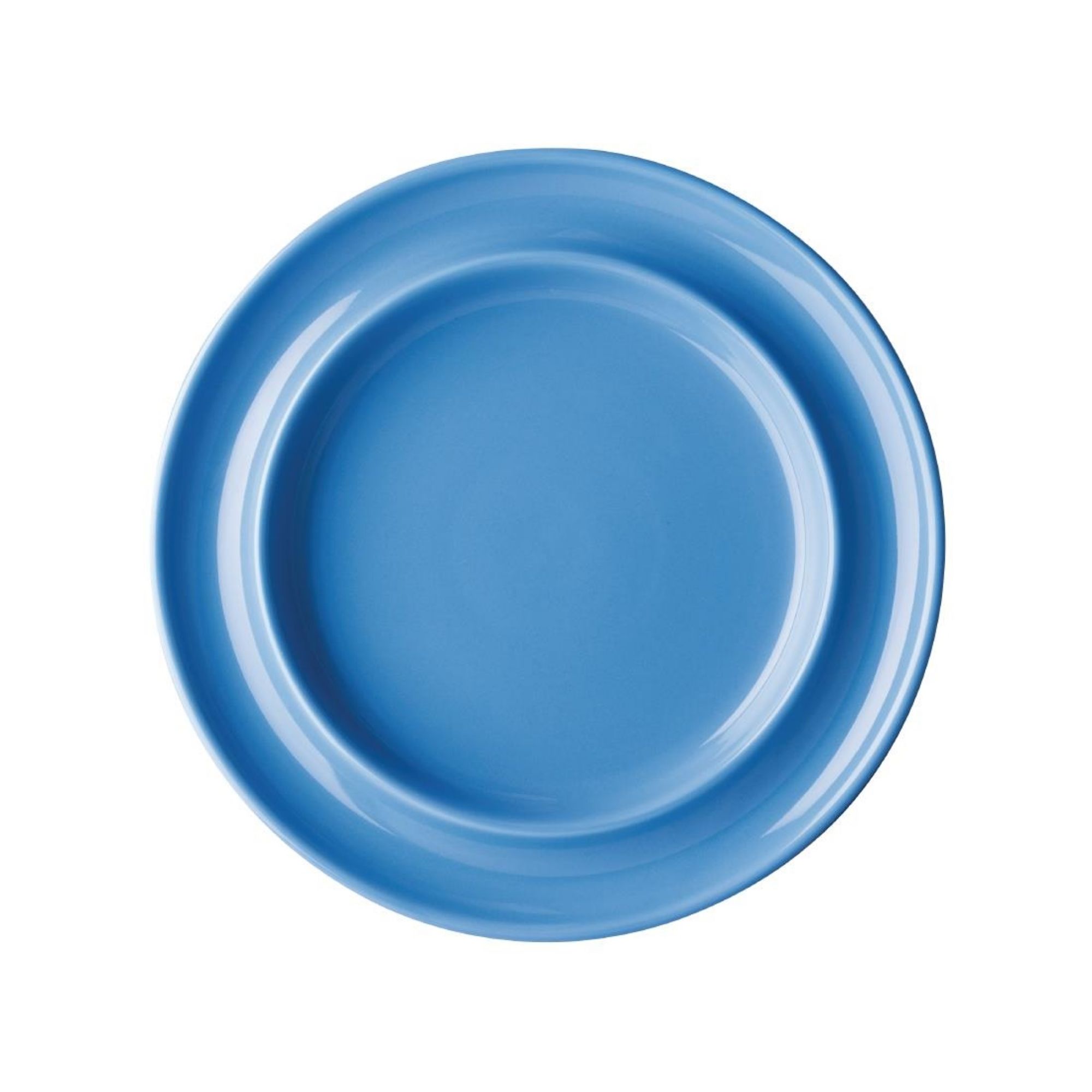 Picture of Olympia Heritage Raised Rim Plates Blue 203mm (Pack of 4) - DW140
