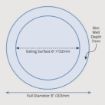 Picture of Olympia Heritage Raised Rim Plates Blue 203mm (Pack of 4) - DW140