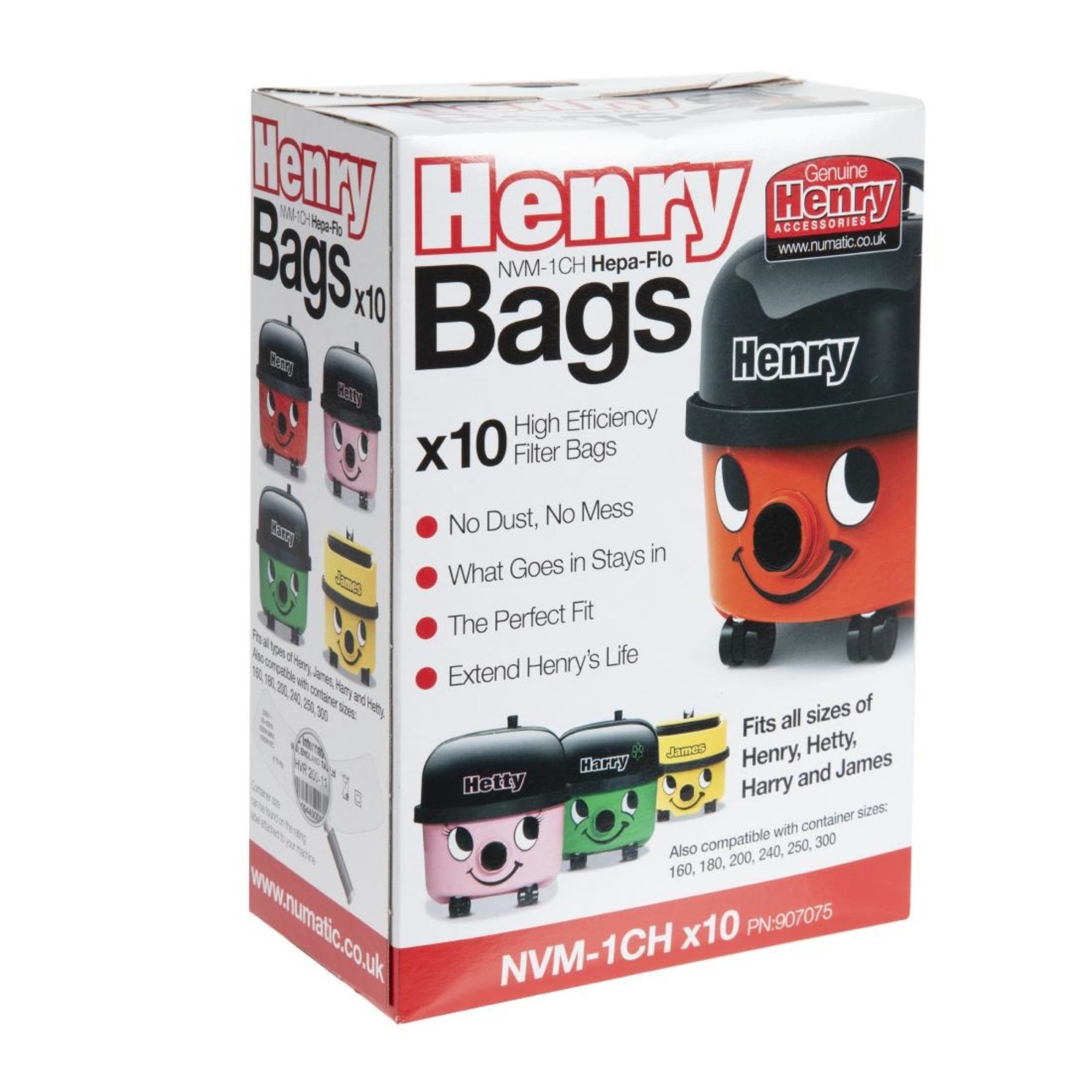 Picture of Numatic Henry Replacement Dust Bags (10 pack) - DW159