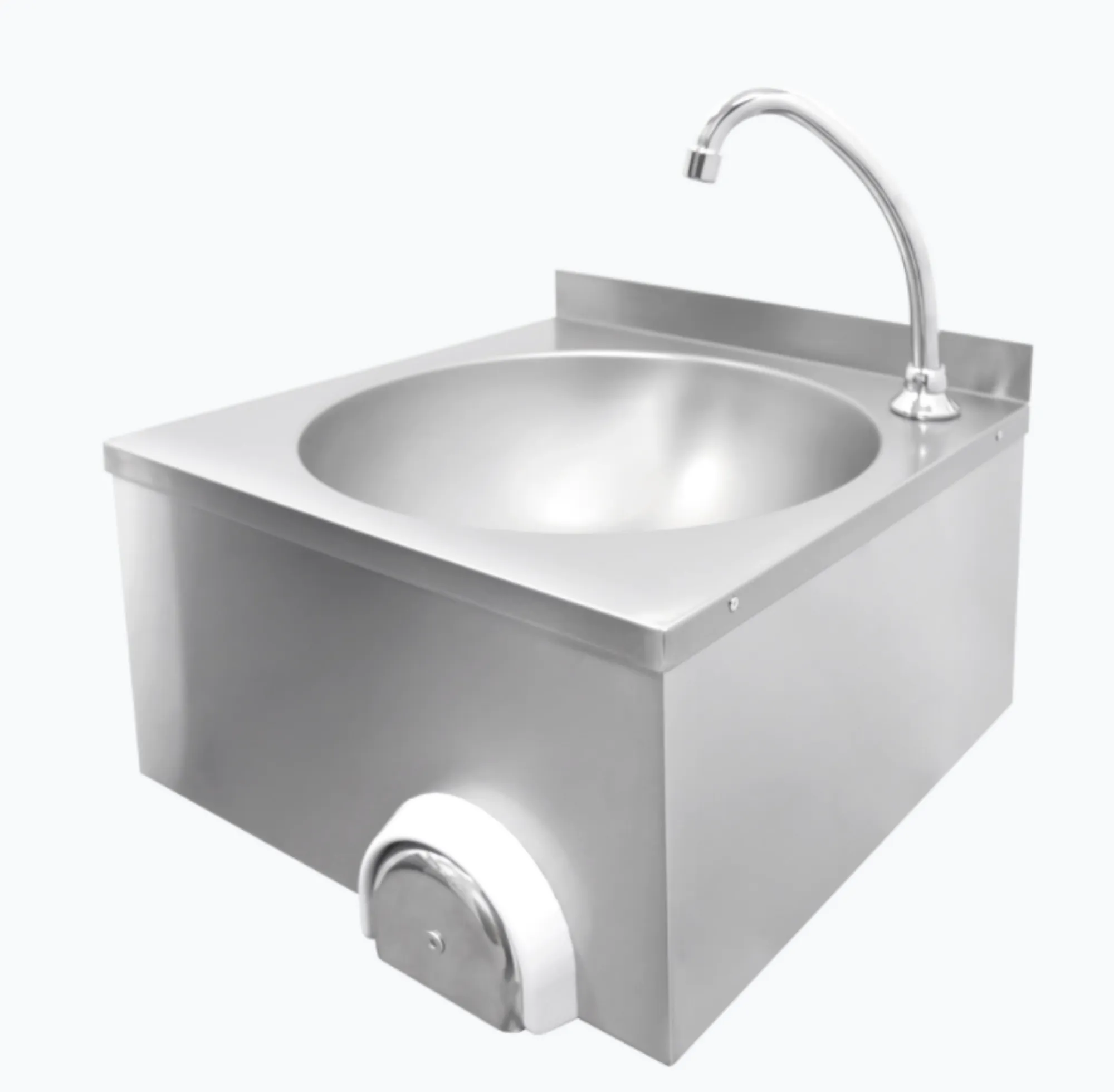 Picture of Parry CWBKNEES - Knee Operated Hand Wash Basin with Stand - CWBKNEES