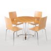 Picture of Bolero Aluminium Four Leg Table Base - DN641