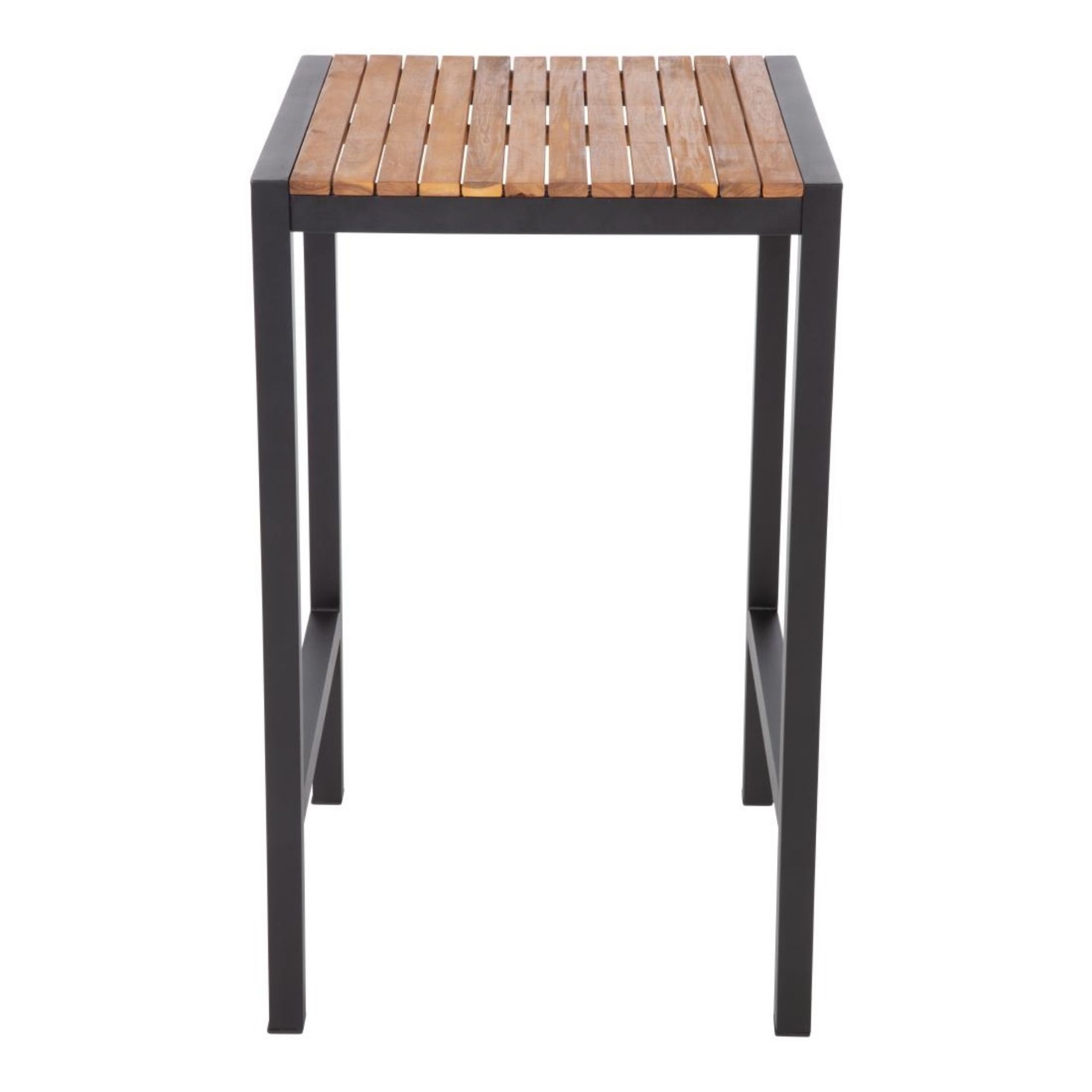 Picture of Bolero Square Steel and Acacia Bar Table 600mm - DS155