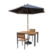 Picture of Bolero Acacia Wood and Steel Rectangular Table 1200mm - DS153
