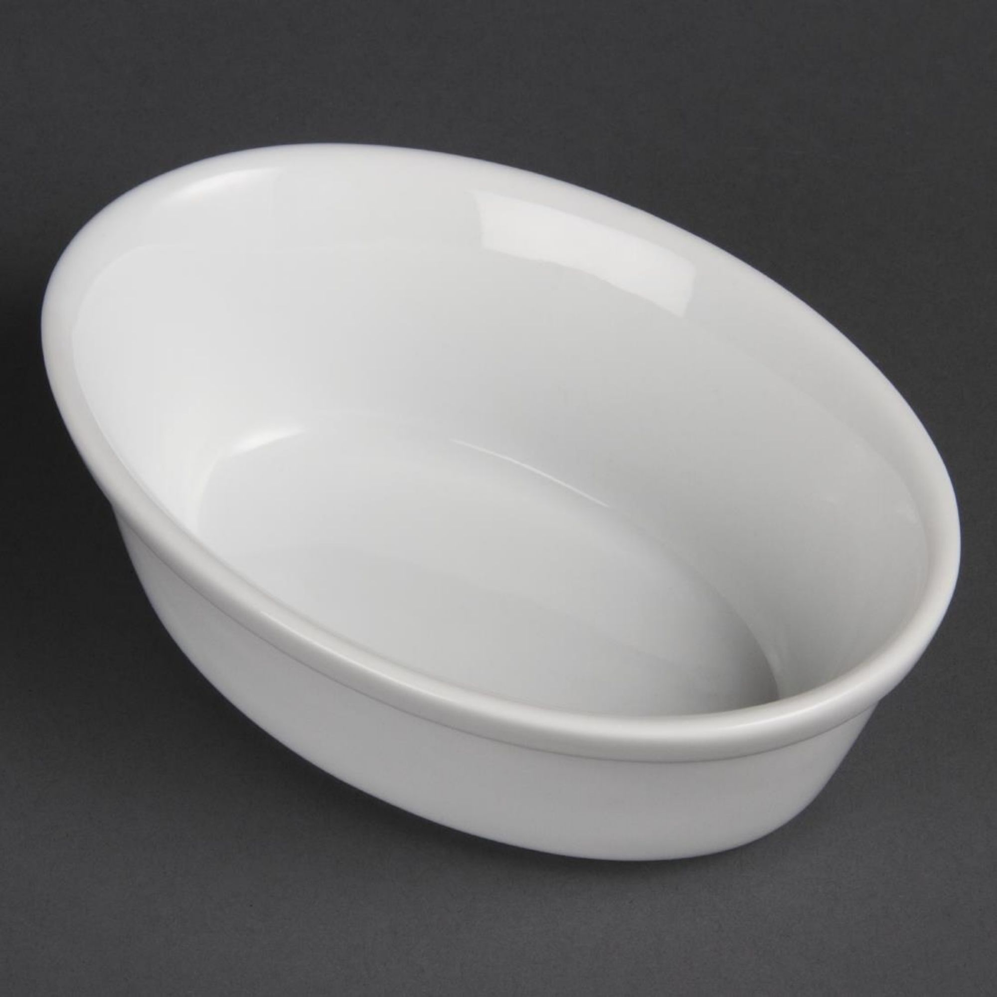 Picture of Olympia Whiteware Oval Pie Bowls 161mm (Pack of 6) - DK807