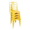 Picture of Bolero Bistro Steel Side Chairs Yellow (Pack of 4) - DK292