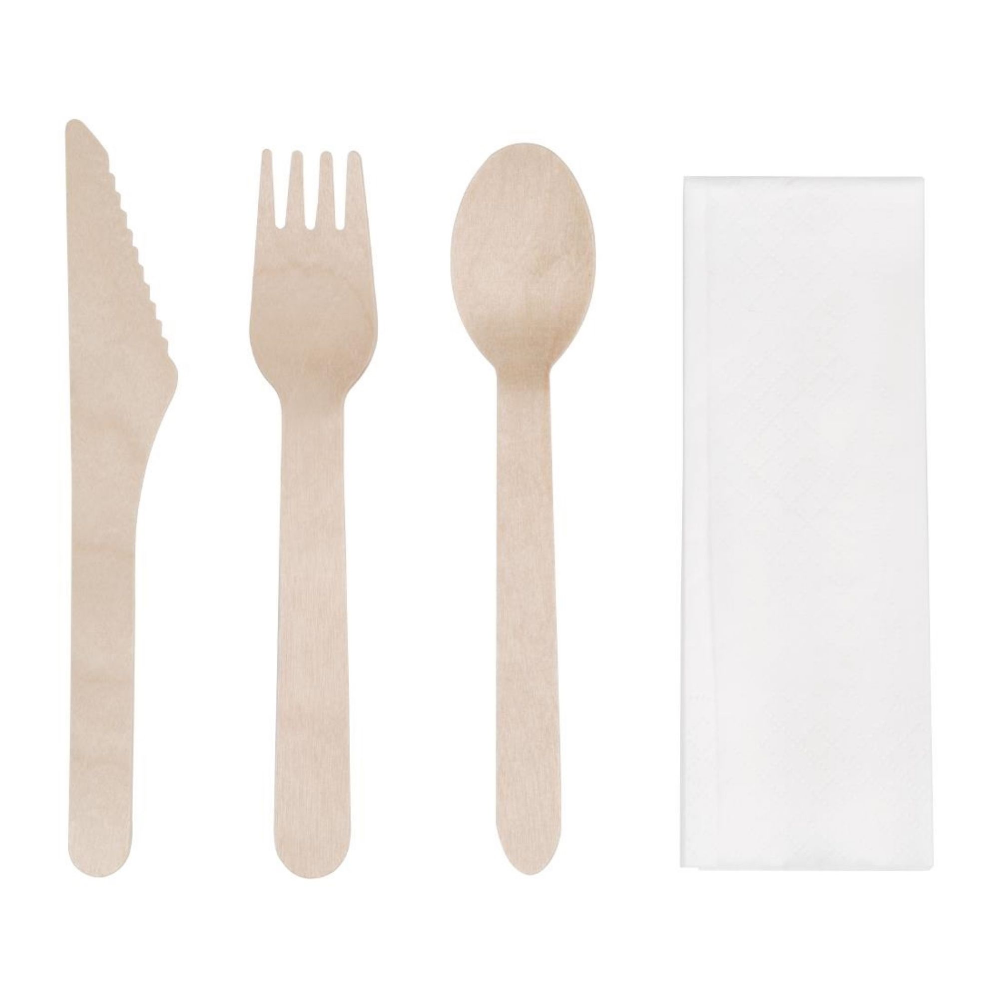 Picture of Fiesta Compostable Wooden Cutlery Meal Pack (Pack of 250) - DF422