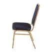 Picture of Bolero Square Back Banquet Chairs Blue & Gold (Pack of 4) - DL015