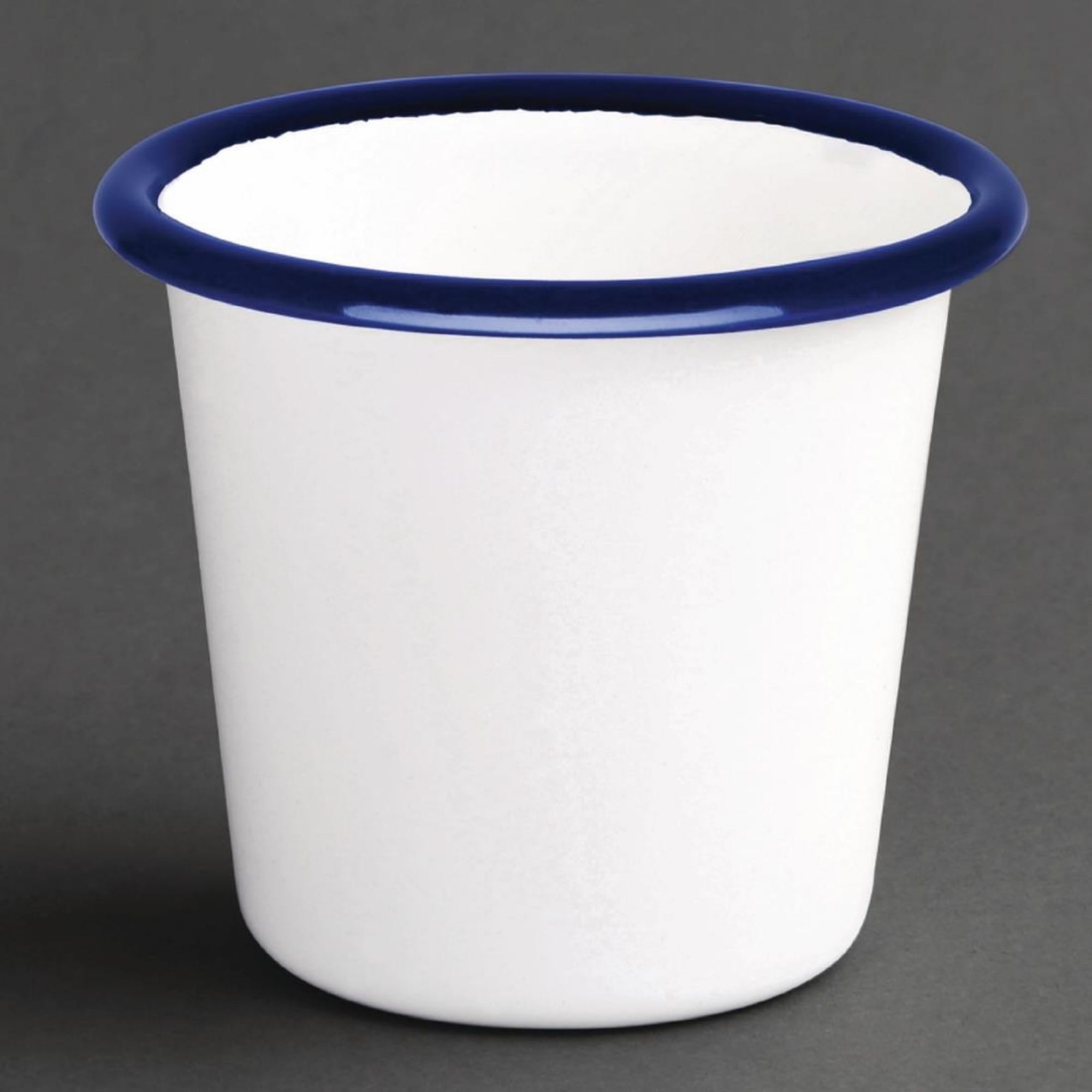Picture of Olympia Enamel Sauce Cup White and Blue (Pack of 6) - DC383