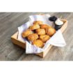 Picture of Olympia Enamel Sauce Cup White and Blue (Pack of 6) - DC383
