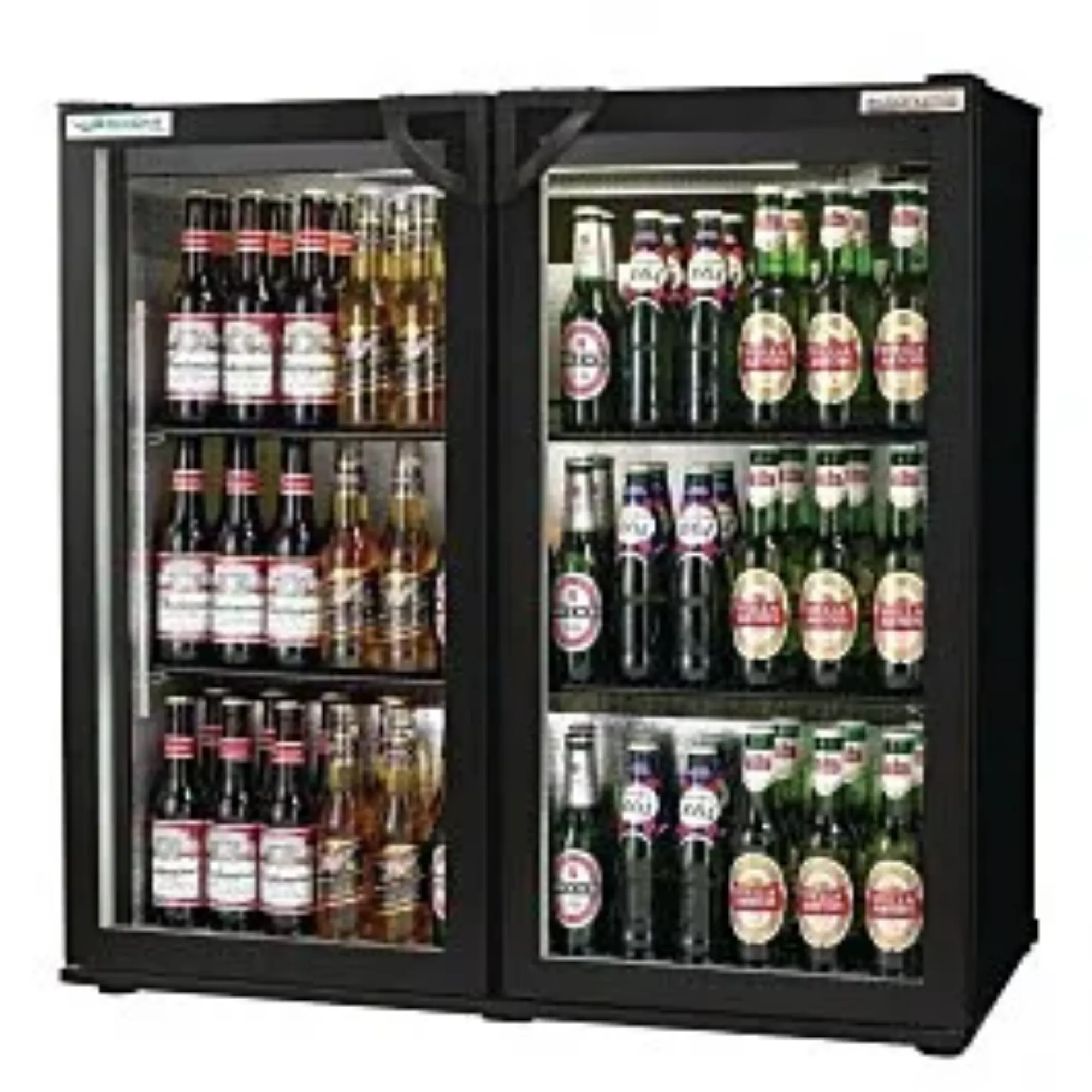 Picture of Autonumis RWC00001 EcoChill Maxi Black Hinged Double Door Bottle Cooler - RWC00001