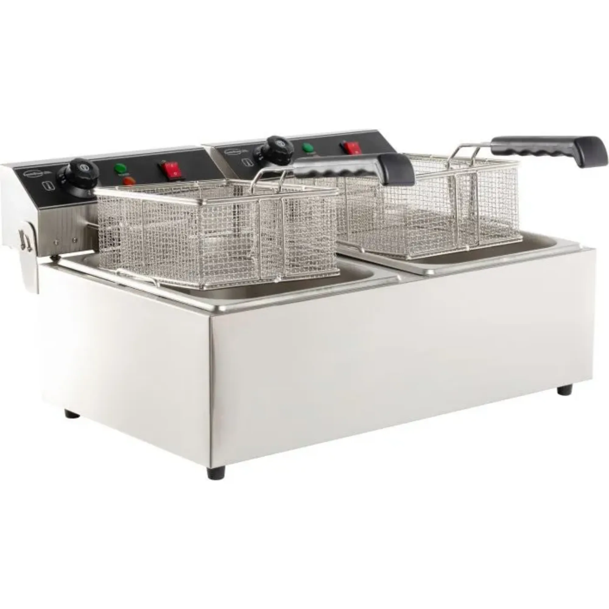Picture of CombiSteel Twin Tank Electric CounterTop Fryer 2x6 Litre - 7455.1008
